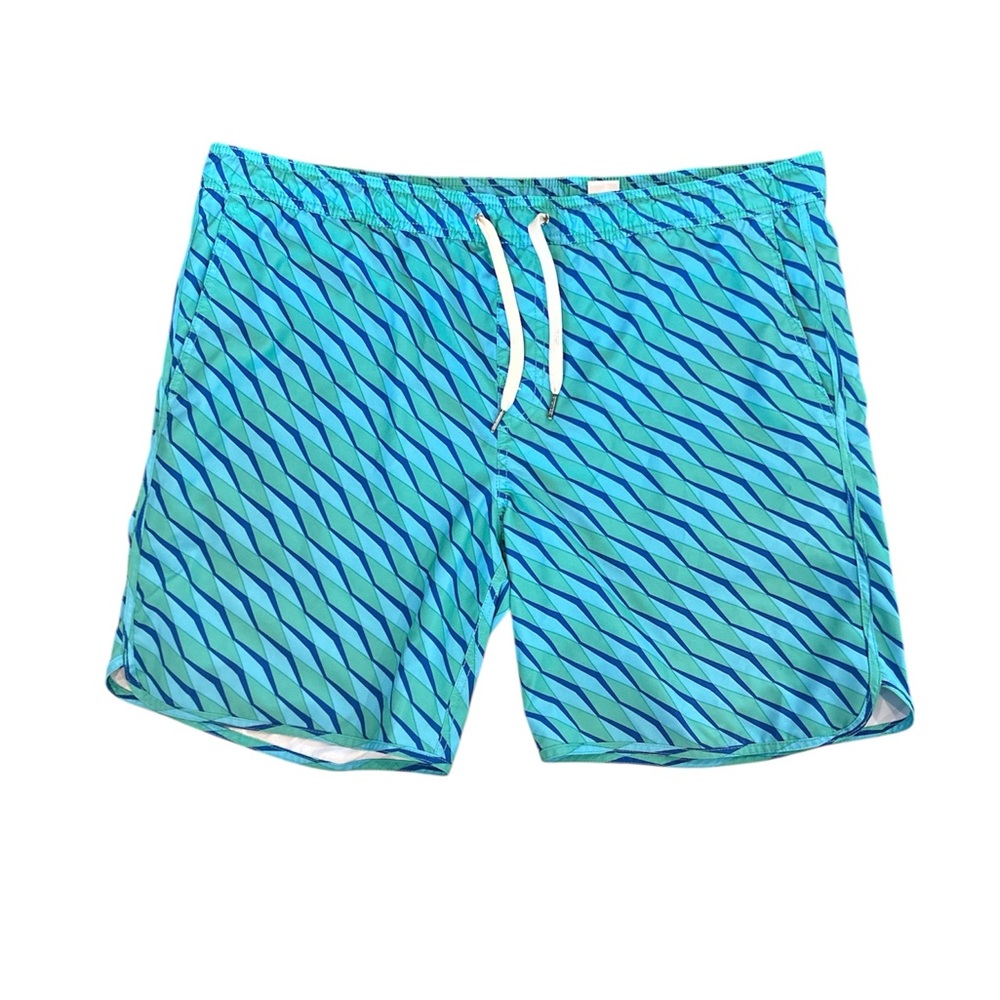 Fair‎ Harbor Men’s Size XL Anchor Swim Trunks Lined EUC